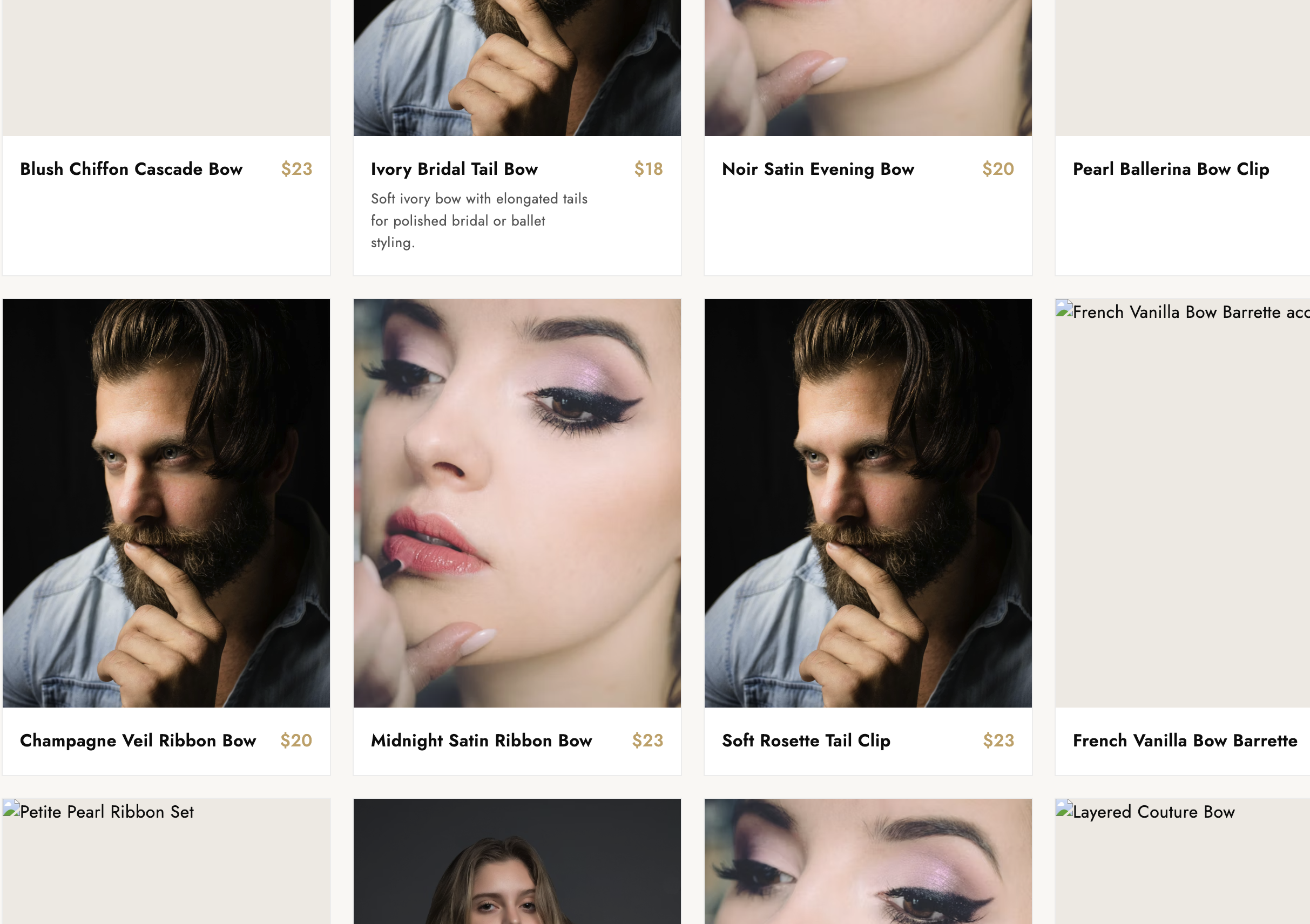 Bow collection product sheet